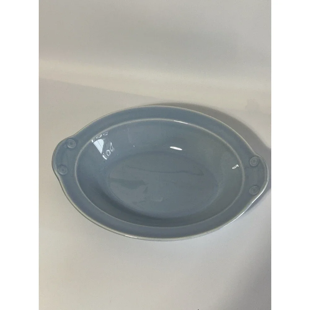 Vintage Luray Pastels Blue Oval Serving Bowl 10 1/8